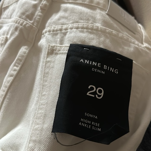 NWT Anine Bing Sonya Straight Leg Jeans (J4) - Picture 5 of 5